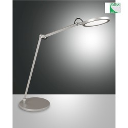 Lampe de table REGINA dimmable, Tunable White, rglable IP20, aluminium, satin gradable