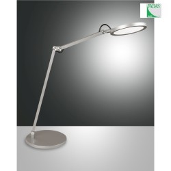 Lampada da tavolo REGINA dimmerabile, Tunable White, regolabile IP20, Alluminio, Satinato dimmerabile