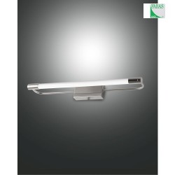 LED Wandleuchte RAPALLO, 1x 10W, 3000K, 1100lm, IP44, verchromt