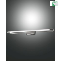 LED Wandleuchte RAPALLO, 1x 14W, 3000K, 1470lm, IP44, verchromt