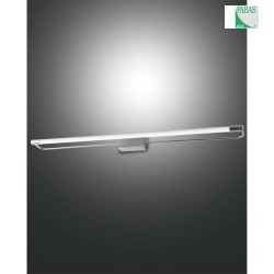 LED Wall luminaire RAPALLO, 1x 20W, 3000K, 2200lm, IP44, chromed