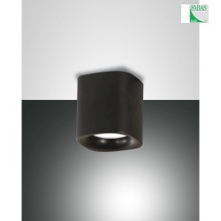 Spot SMOOTH 1-Lampadina, angolare GU10 IP44, Nero dimmerabile