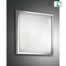 Luminaire de plafond OSAKA petit, angulaire IP20, chrome, blanche gradable