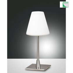 Lampe de table LUCY dimmable G9 IP20, nickel satin gradable