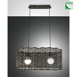 Luci a sospesione GLICINE 2-Lampadine E27 IP20, Nero