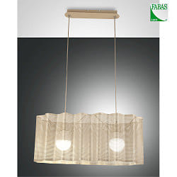 Luci a sospesione GLICINE 2-Lampadine E27 IP20, Oro opaco
