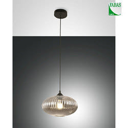 pendant luminaire FIORDALISO E27 IP20, grey, black, transparent, fum
