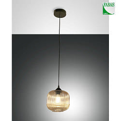 Luci a sospesione DOCK E27 IP20, Ambra, Nero