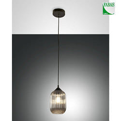 Luci a sospesione ASTON E27 IP20, Grigio, Nero, trasparente, fum