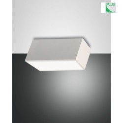 Plafoniera LUCAS 1-Lampadina, angolare IP20, satinato, bianco dimmerabile