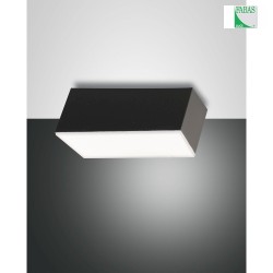 Luminaire de plafond LUCAS  1 flamme, angulaire IP20, anthrazit, satin, blanche gradable