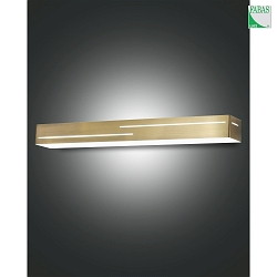 LED Wandleuchte BANNY, 1x24W, 3000K, IP20, Messing satiniert