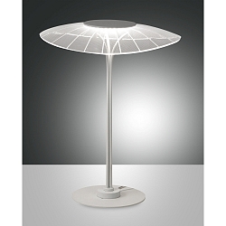 Lampada da tavolo VELA ovale, dimmerabile IP20, trasparente, Bianco dimmerabile