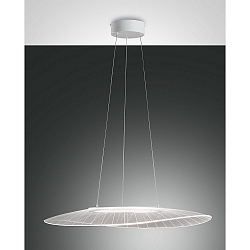 Luci a sospesione VELA piccolo, ovale, dimmerabile, controllabile con la voce, incluso Smartluce IP20, trasparente