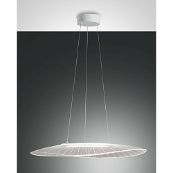 Luci a sospesione VELA grande, ovale IP20, trasparente, bianco dimmerabile