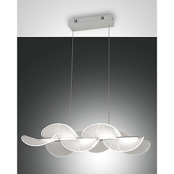 LED Pendant luminaire SYLVIE, 1x 30W, 3000K, 2700lm, IP20, white