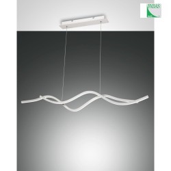 Luci a sospesione SINUO IP20, satinato, bianco dimmerabile
