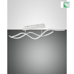 Plafoniera SINUO IP20, satinato, bianco dimmerabile