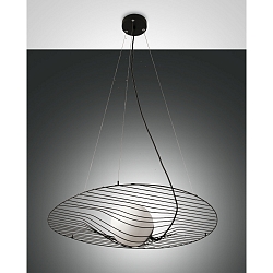 Pendant luminaire HOMA, E27, IP20, Smartluce compatible, black