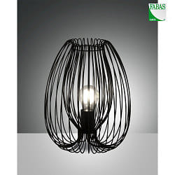 Lampada da tavolo CAMP E27 IP20, Nero dimmerabile