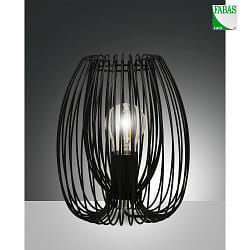 table lamp CAMP E27 IP20, black dimmable