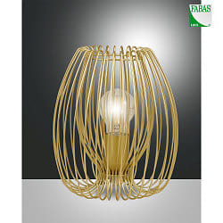 table lamp CAMP E27 IP20, gold matt dimmable