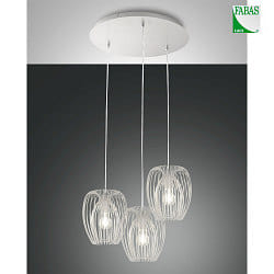 Luminaire  suspension CAMP 3 flammes E27 IP20, noir 