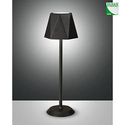 Lampe rechargeable KATY avec variateur tactile IP54, noir  gradable