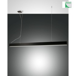 LED Pendant luminaire NEXT, 28+30W, 3000K, 3640+3380lm, IP20, black