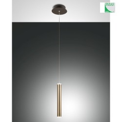 LED Pendant luminaire PRADO, 6,5W, 3000K, 720lm, IP20, black / gold