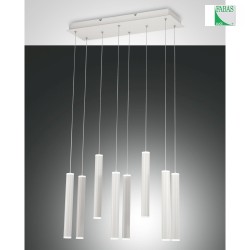 LED Pendelleuchte PRADO, rund, 8x 6,5W, 3000K, 5760lm, IP20, wei