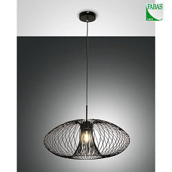 pendant luminaire FASSA E27 IP20, black