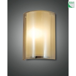 Lampada da parete MARIBEL E27 IP20, Ambra, Bianco 