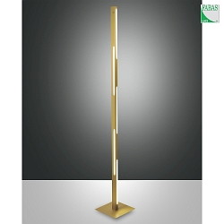 Lampada da terra LING IP20, Ottone, Satinato dimmerabile