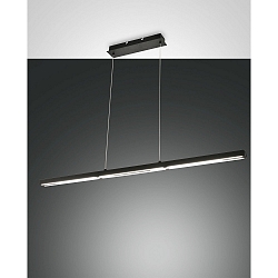 pendant luminaire LING up / down, with touch dimmer IP20, black dimmable