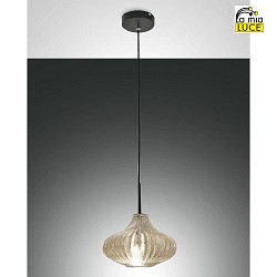 pendant luminaire BUDELLI E27 IP20, champagner, black