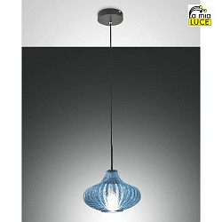 pendant luminaire BUDELLI E27 IP20, azure, black