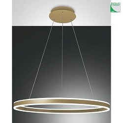 pendant luminaire PALAU IP20, gold, mat dimmable