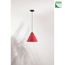 Luminaire  suspension CONE E27 IP20, orange, noir