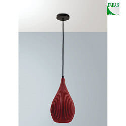 Luminaire  suspension LISA E27 IP20, noir, jaune moutarde