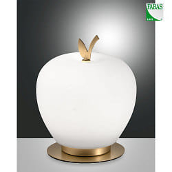 LED Tischleuchte WENDY, 8W, 3000K, 780lm, IP20, dimmbar, wei/messing satiniert