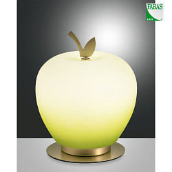 LED Tischleuchte WENDY, 8W, 3000K, 780lm, IP20, dimmbar, grn/messing satiniert