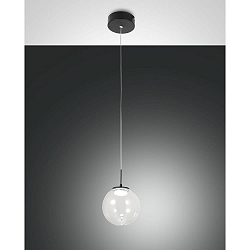 Luci a sospesione ARIEL 1-Lampadina IP20, nero dimmerabile
