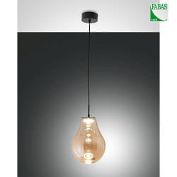 Luci a sospesione NOA 1-Lampadina IP20, nero dimmerabile