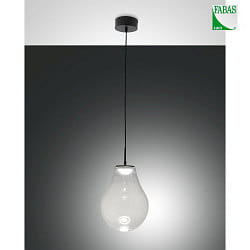 Luci a sospesione NOA 1-Lampadina IP20, nero dimmerabile
