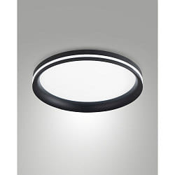 LED Deckenleuchte ISY,  35cm, mit seitlichem Lichtkranz, 42W 2700-4000K (CCT Switch) 4000lm, 3-stufig dimmbar