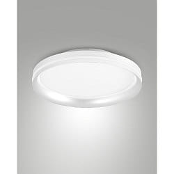 LED Deckenleuchte ISY, Ø 35cm, mit seitlichem Lichtkranz, 42W 2700-4000K (CCT Switch) 4000lm, 3-stufig dimmbar, weiß