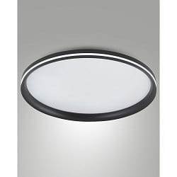 LED Deckenleuchte ISY,  55cm, mit seitlichem Lichtkranz, 64W 2700-4000K (CCT Switch) 5800lm, 3-stufig dimmbar