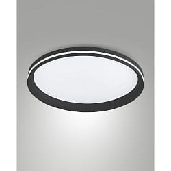 LED Deckenleuchte ISY,  45cm, mit seitlichem Lichtkranz, 52W 2700-4000K (CCT Switch) 4900lm, 3-stufig dimmbar