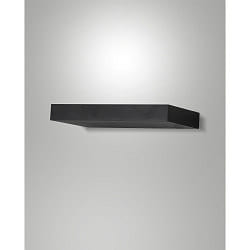 wall luminaire GUIA square, impact resistant, indirect IP20, black